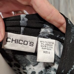 Chico's Dresses - Chico's animal print, wrap top, 3/4 sleeve dress Chico's Dresses - Chico's animal print, wrap top, 3/4 sleeve dress
